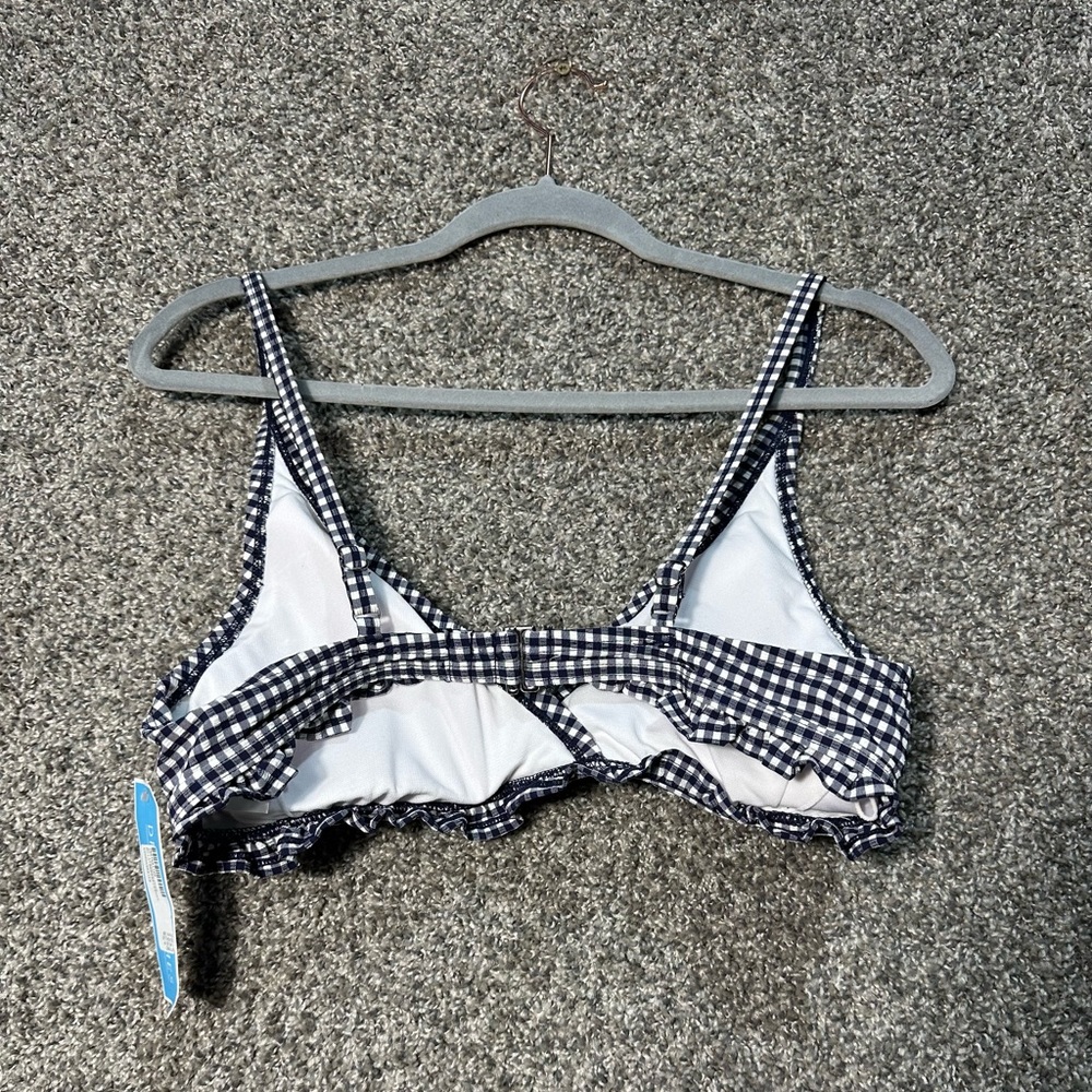 NWT DRAPER JAMES RSVP Ruffled Triangle Swim Top Size XL - Picture 4 of 7